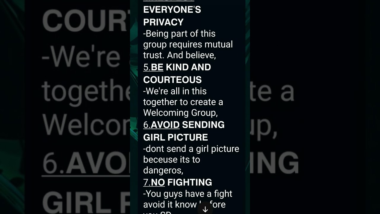 Group rules #group #rules #nice #edit
