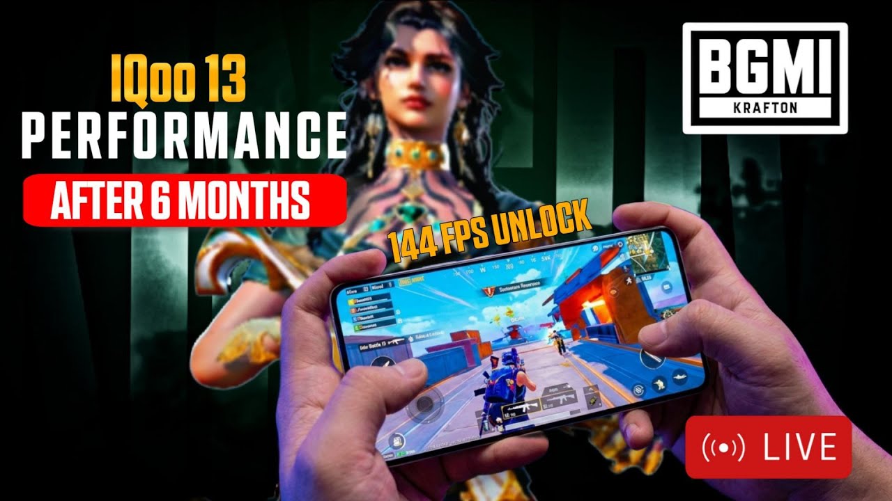 🔴 Conqueror Rank Push LIVE 💀 144 FPS BGMI | iQOO 13 Gaming
