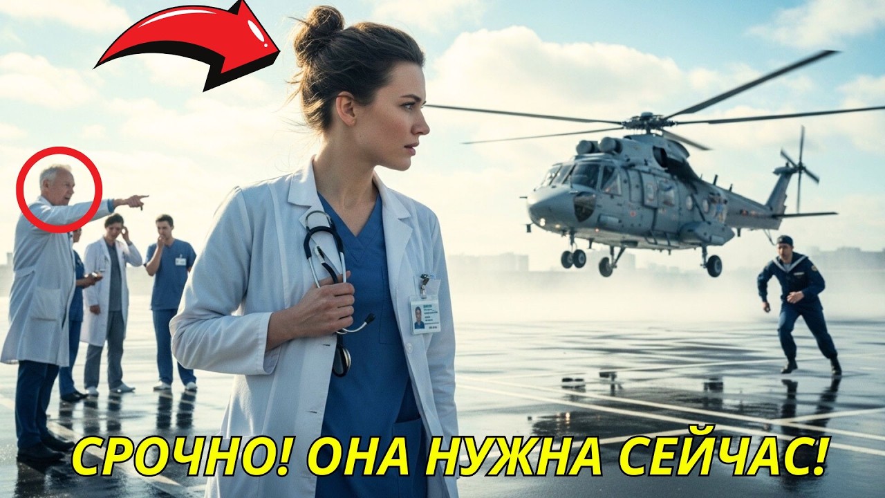 Её лишили работы — через минуту флотский вертолёт сел на крышу больницы