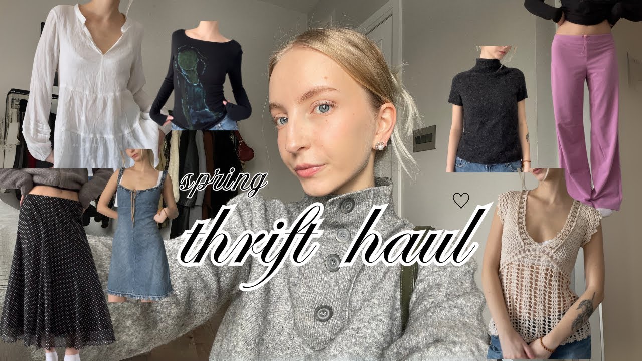 spring/summer thrift haul 2025 (w/ try ons!) *ੈ✩‧₊