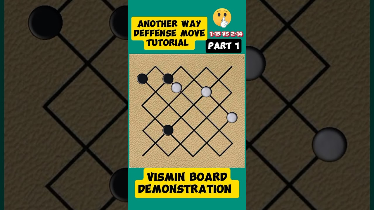 DAMA TUTORIAL ANOTHER WAY 1-15 VS 2-14 ( SECOND MOVE DEFFENSE)