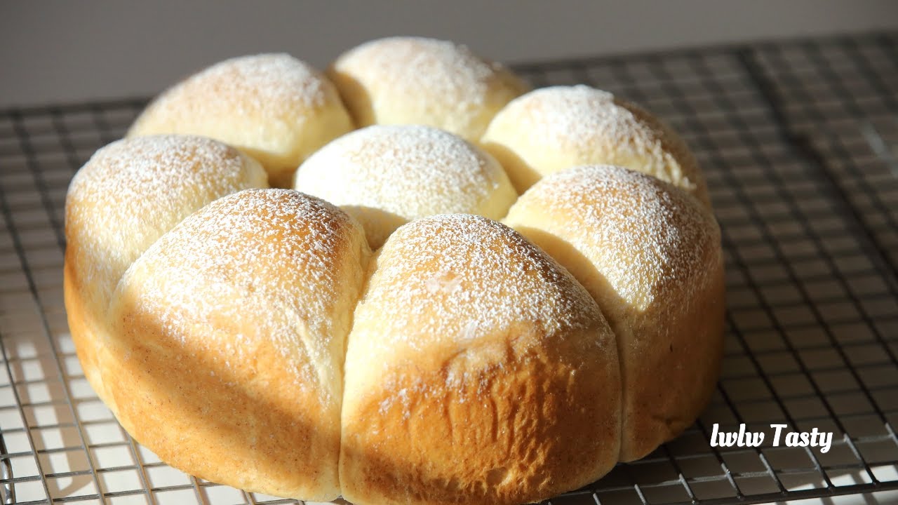 香蕉牛奶面包，松软、清新、香甜，无蛋食谱 How To Make Banana Milk Bun, Soft And Fluffy, Eggless Recipe