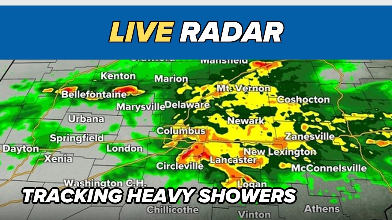 Tracking heavy showers moving through central Ohio | Live radar