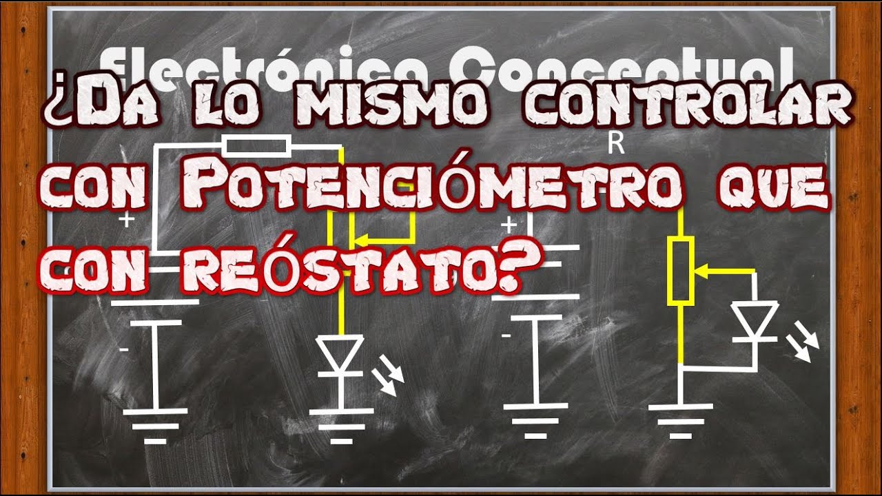 Como controlar un led con Potenciómetro y Reóstato.