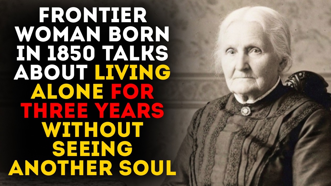 Frontier Woman Born in 1850 Talks About Living Alone for Three Years Without Seeing Another Soul