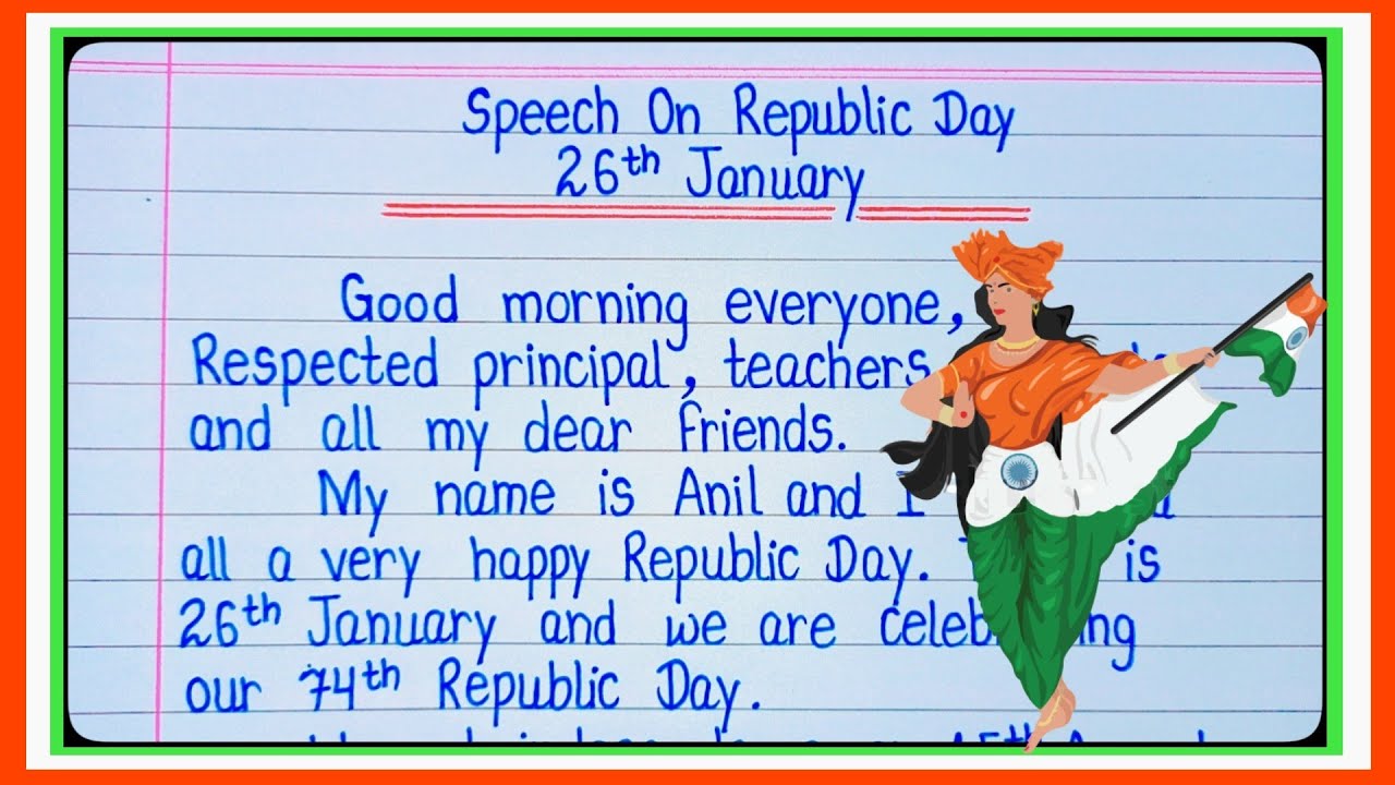 Speech On Republic Day 2022 l Republic Day Speech In English l 26 January Speech In English l