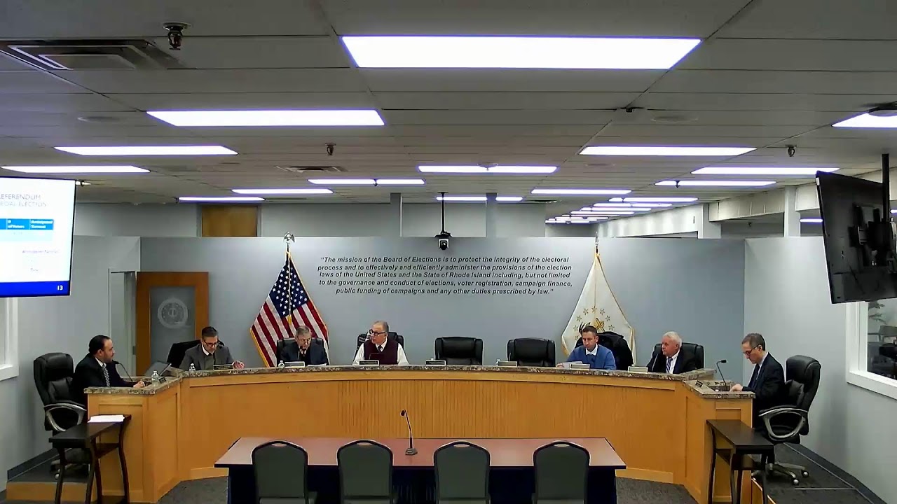 December 15, 2025 Meeting of the Rhode Island Board of Elections