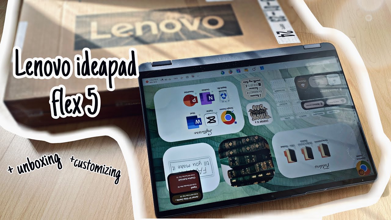 Unboxing & Customizing My Lenovo IdeaPad Flex 5! 🍭🍬 #unboxing