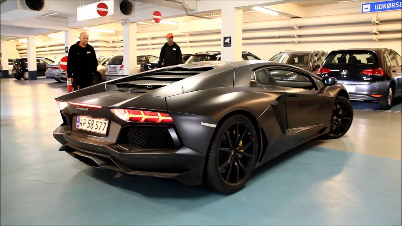 lamborghini aventador in copenhagen