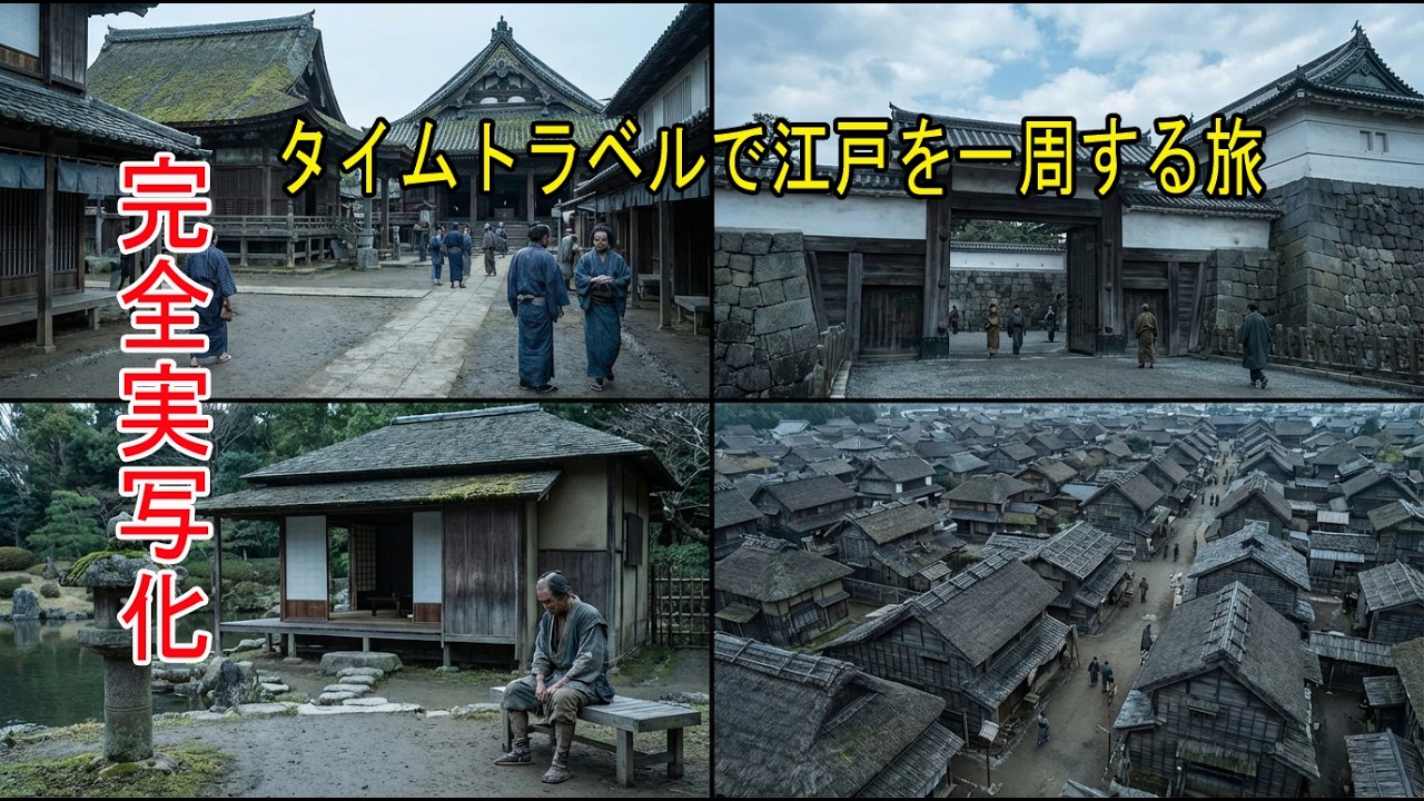 【AI完全再現】タイムトラベルで江戸を一周する旅