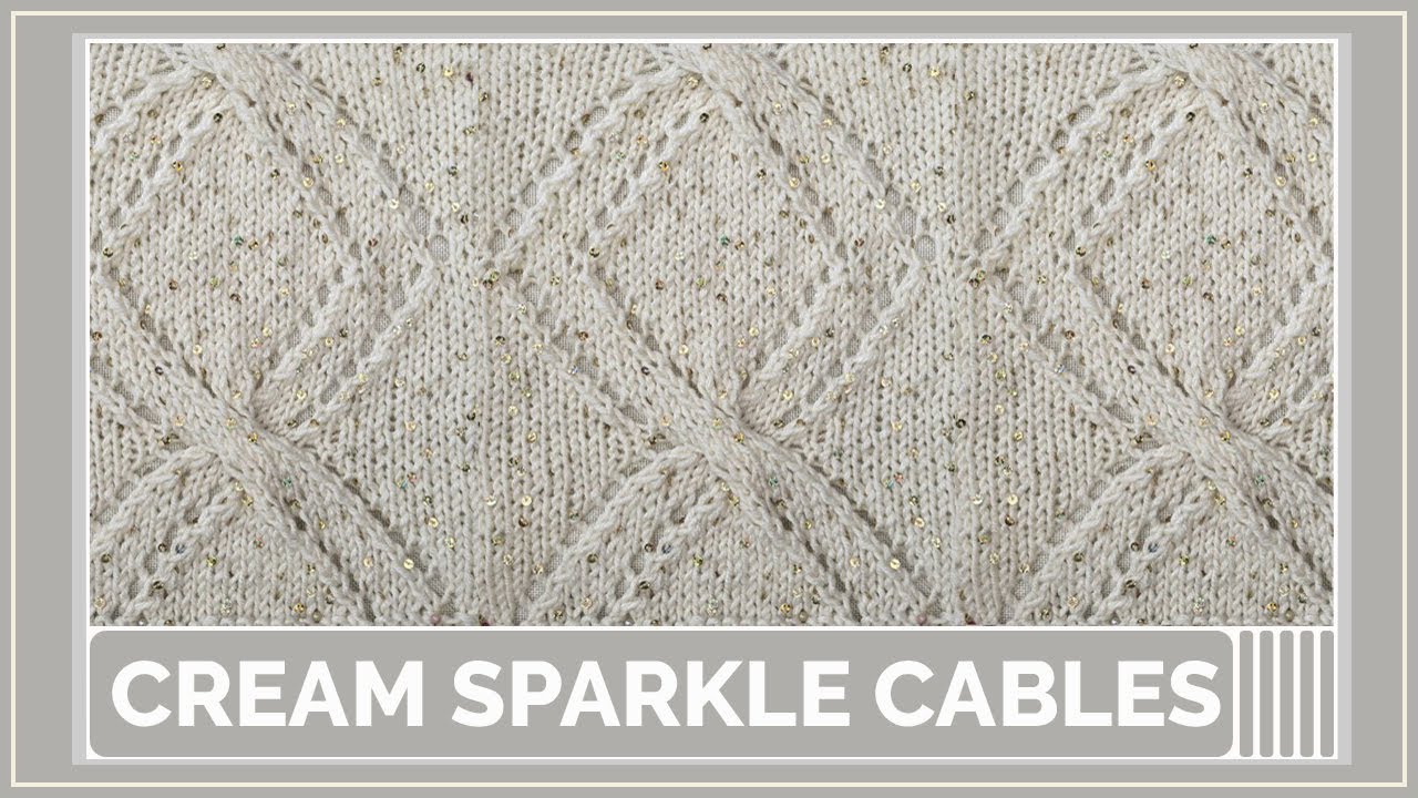 Soft Cream Cables with a Hint of Gold | Step-by-Step Instructions | Easy Tutorial | For beginners