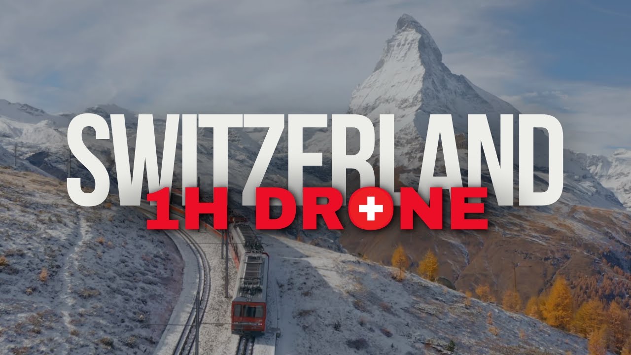 Switzerland in 4K - 1 Hour Relaxing Aerial Film