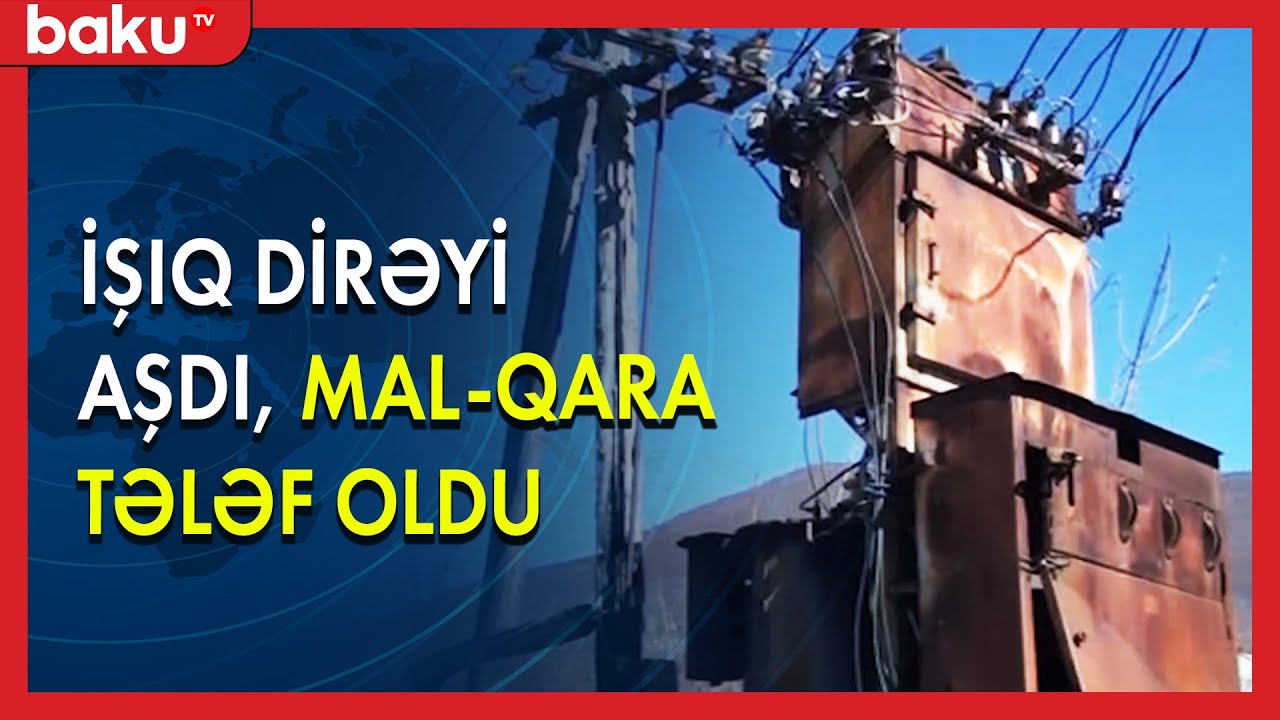 İşıqsız qalan Orta Zəyzid kəndi  - BAKU TV
