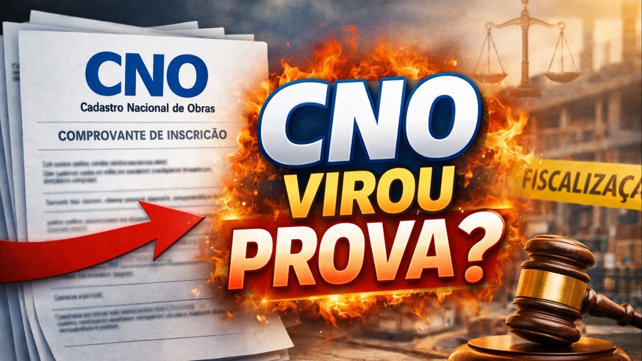 O COMPROVANTE DO CNO PODE VIRAR PROVA CONTRA VOCÊ  #ferreirawa