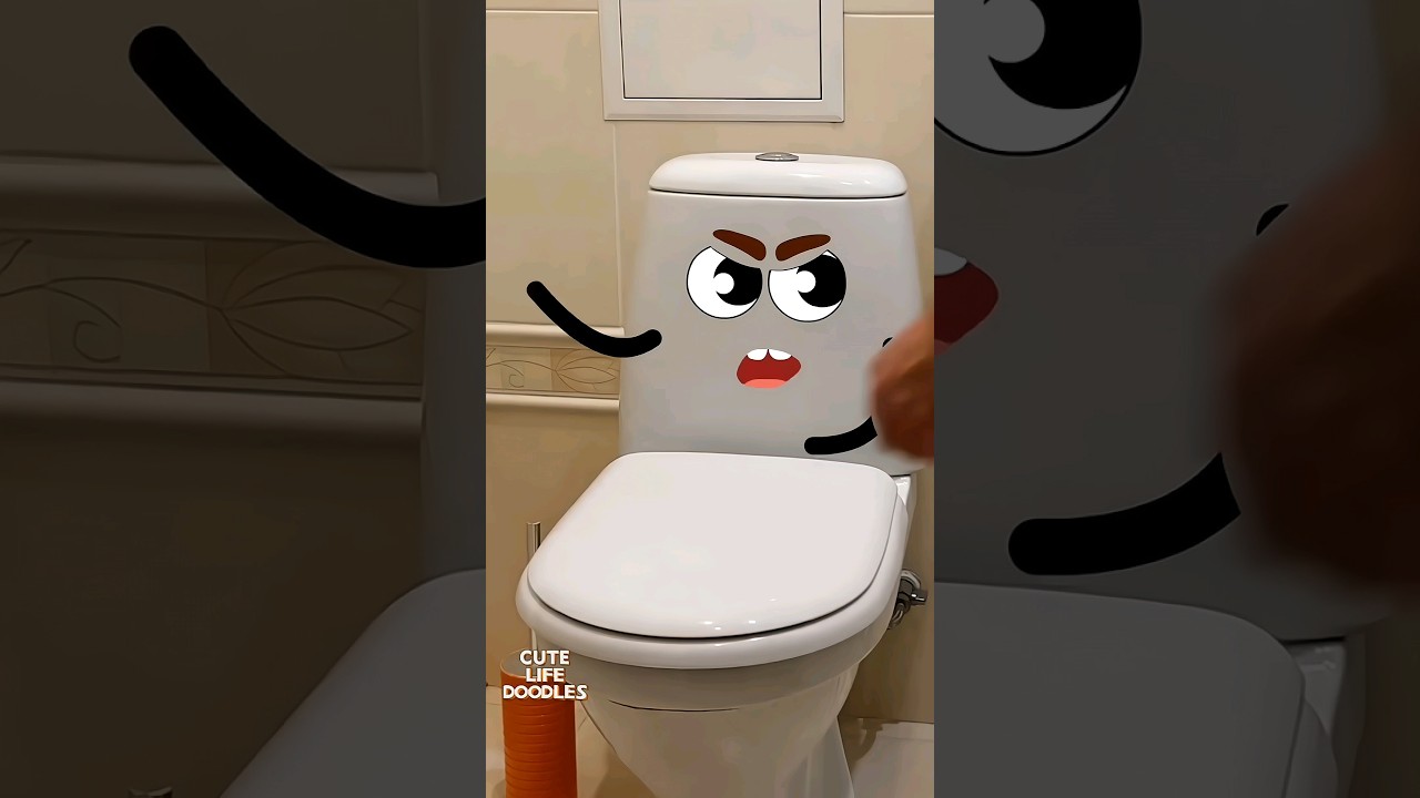 O VAZO N&Atilde;O QUER DEIXAR EU FAZER XIXI 😂😂😂 | Par&oacute;dia do @cutelifedoodles #shorts #animation