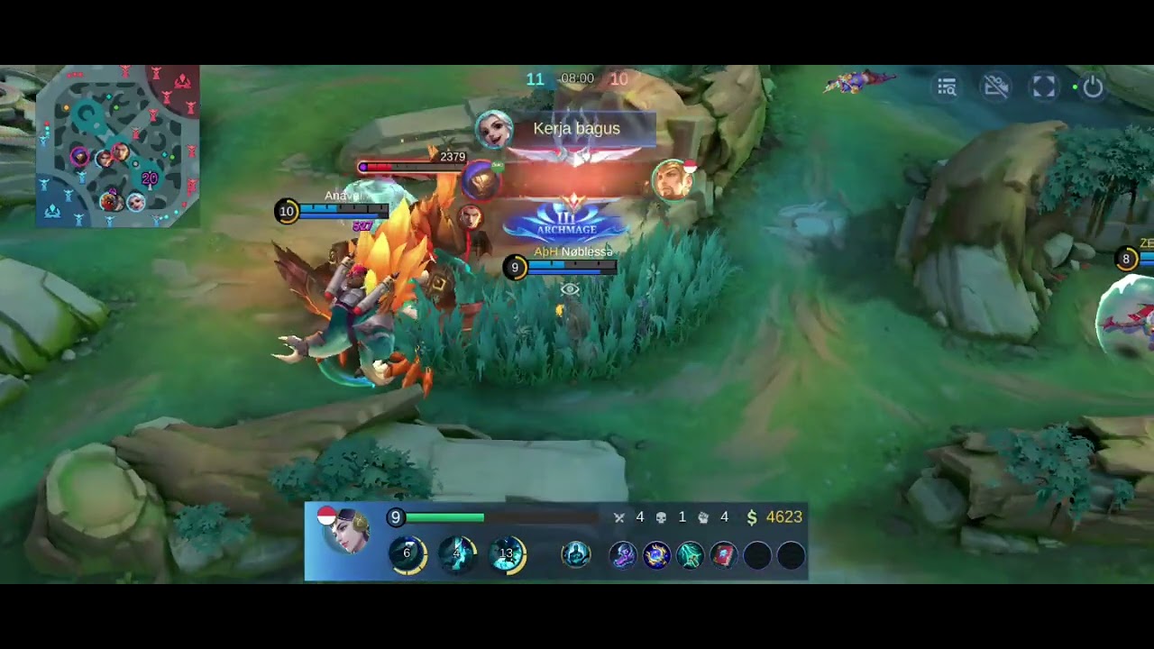 KADITA TRIPLE KILL!! ONESHOT MAGIC LANGSUNG LENYAPKAN MUSUH 🌊⚡#mobilelegends #mlbb 