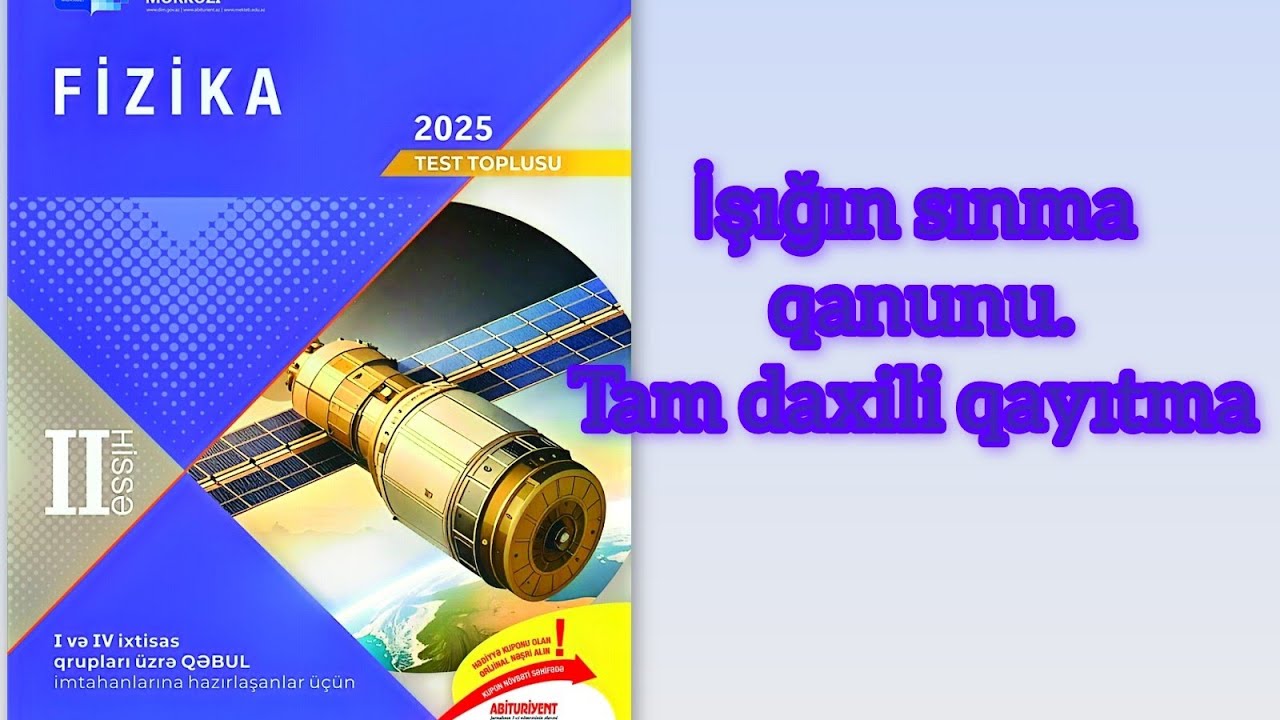 İşığın sınma qanunu. Tam daxili qayıtma