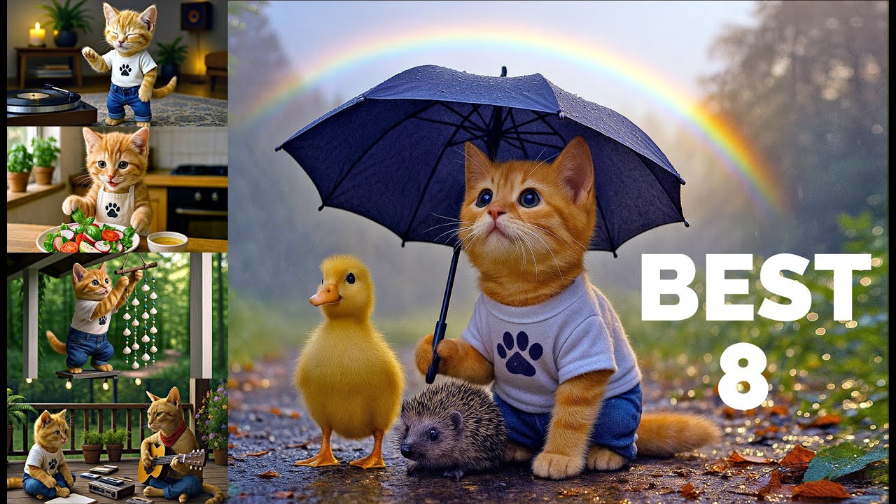 🎬 Gingy Cat&rsquo;s 7 Best Moments in 1 Cozy Video &ndash; Weekly Compilation Special #8 💛🐾