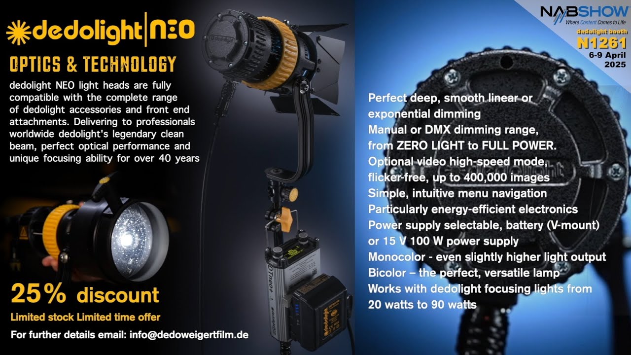 dedolight NEO  light head & ballast: special offer 25% discount
