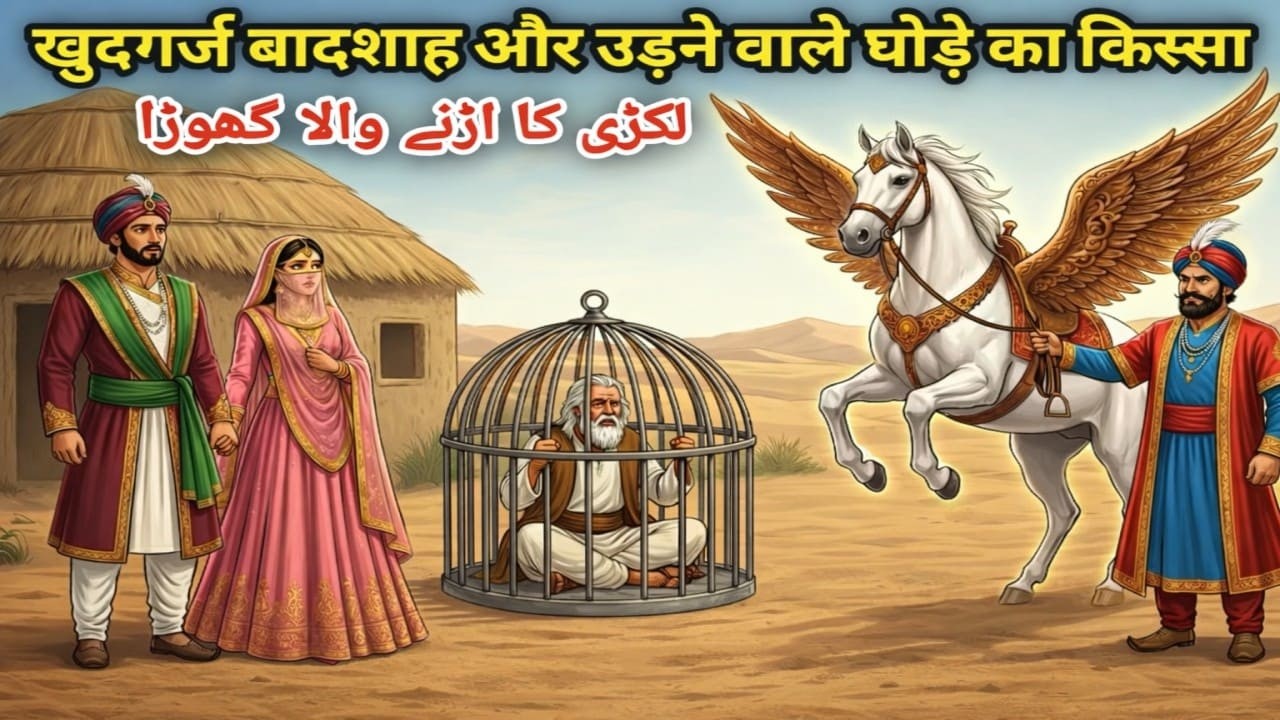 Khudgarz Badshah, Gareeb Badhai Aur Udny Walay Ghode Ka Kissa | Islamic Moral Story #urdustory |