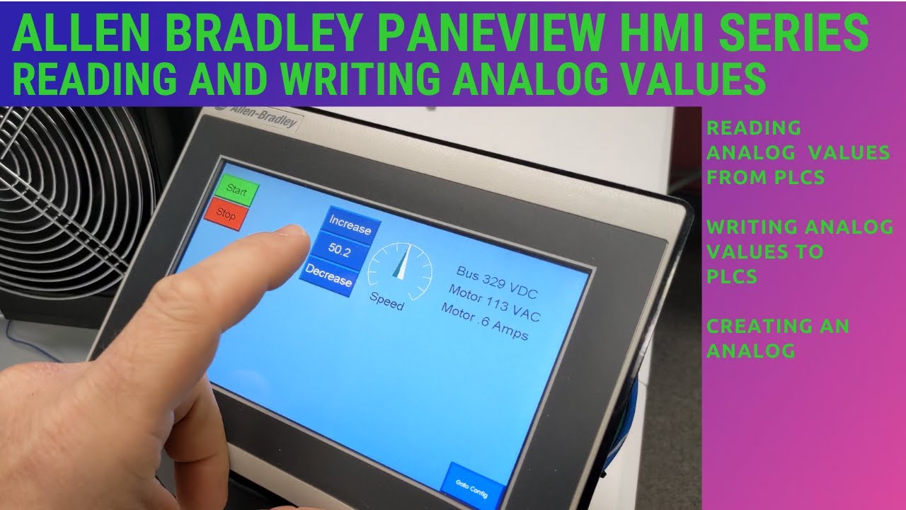 Analog Values on a Panelview 800 HMI