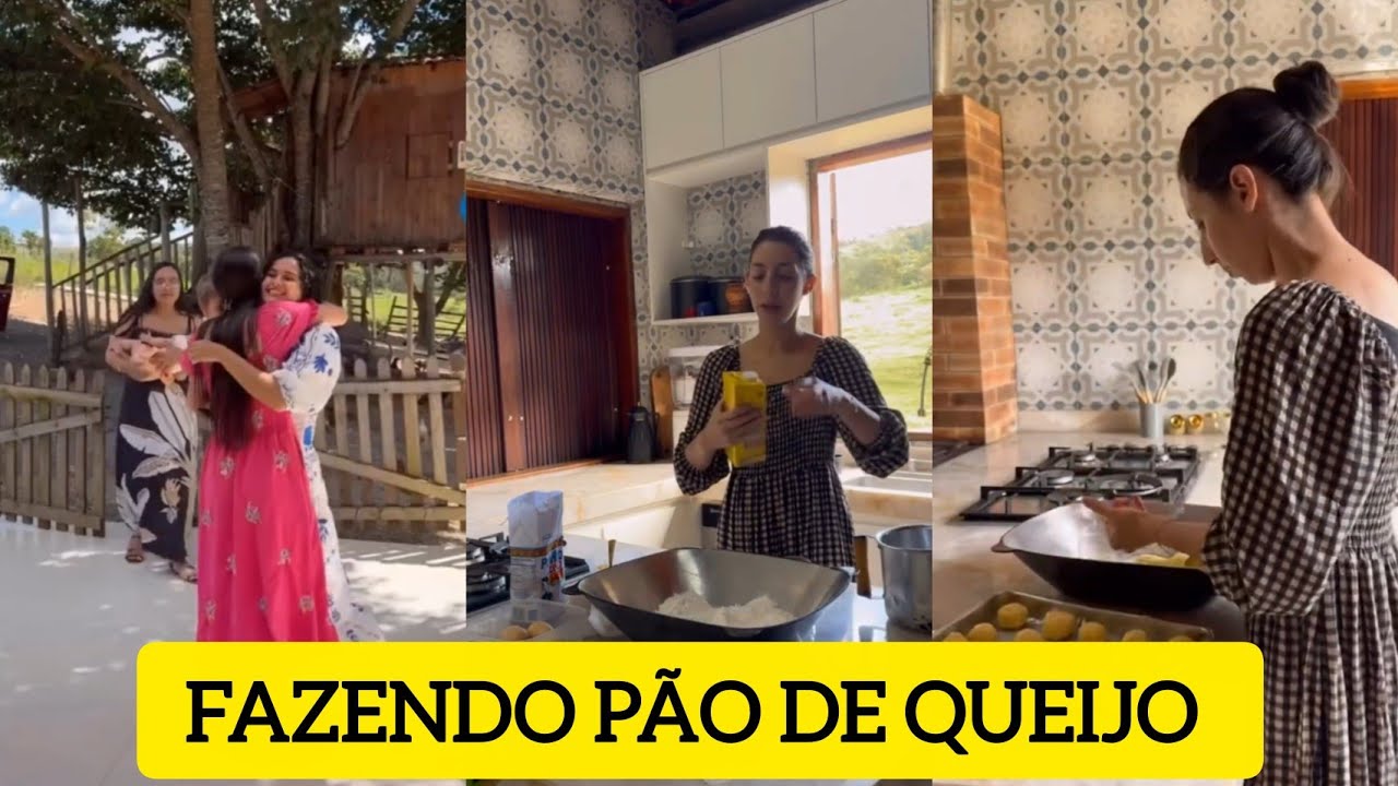 SARA KELLEN RECEBEU A VISITA DA IARA E ANA CEC&Iacute;LIA + FAZENDO P&Atilde;O DE QUEIJO 