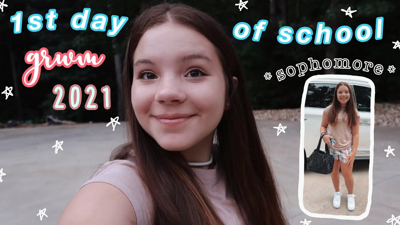 first day of school grwm 2021 ⛅️ // sophomore year 🌷
