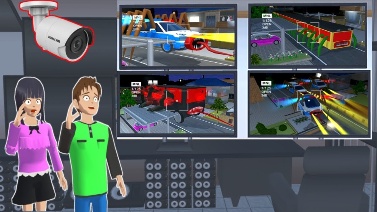 CCTV merekam berbagai Car Eater, Yuta Mio panik #dramasakuraschoolsimulator #dramasakura