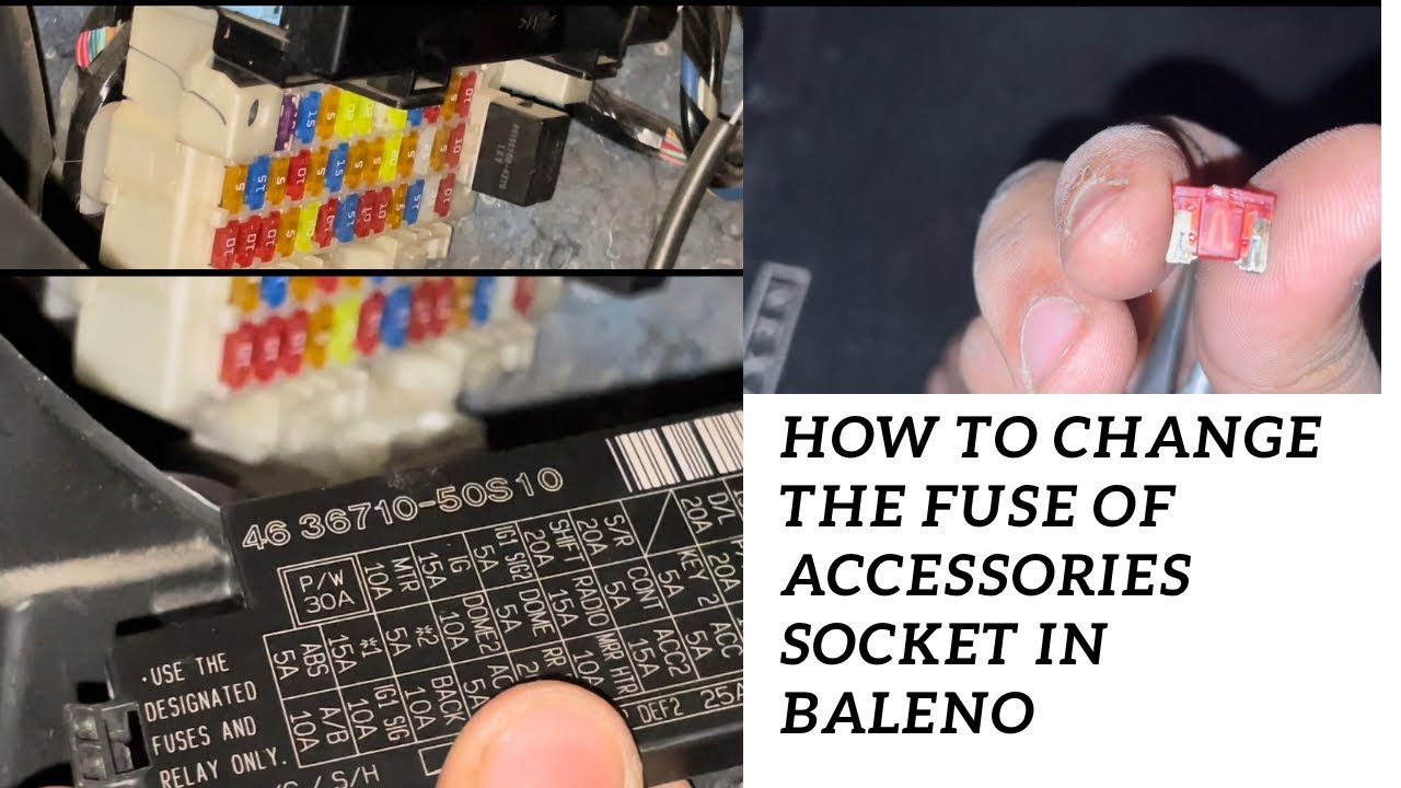 How to Change fuse in baleno | Assessories socket fuse | baleno | Yash |