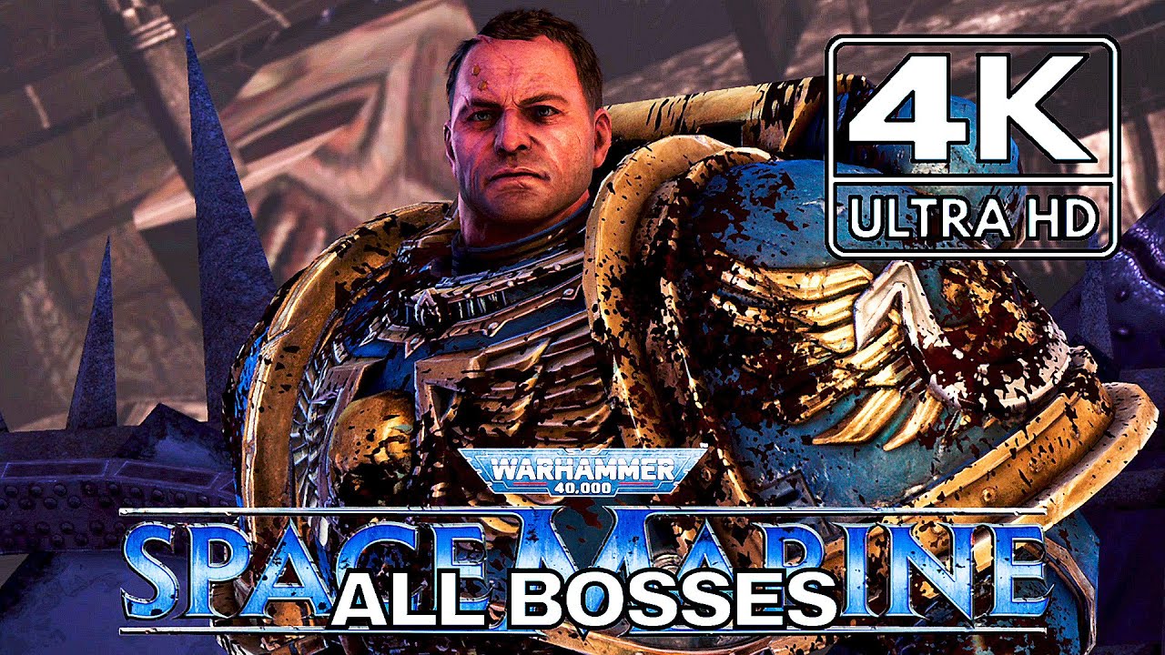 Warhammer 40,000 Space Marine Master Crafted Edition - All Bosses [Hard] + Endings (With Cutscene)