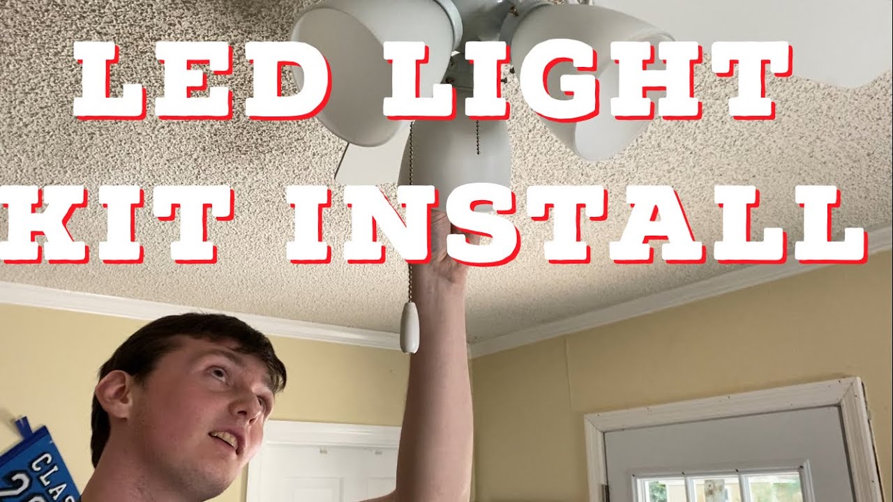 How to Install a NEW LED Light Kit on a Ceiling Fan
