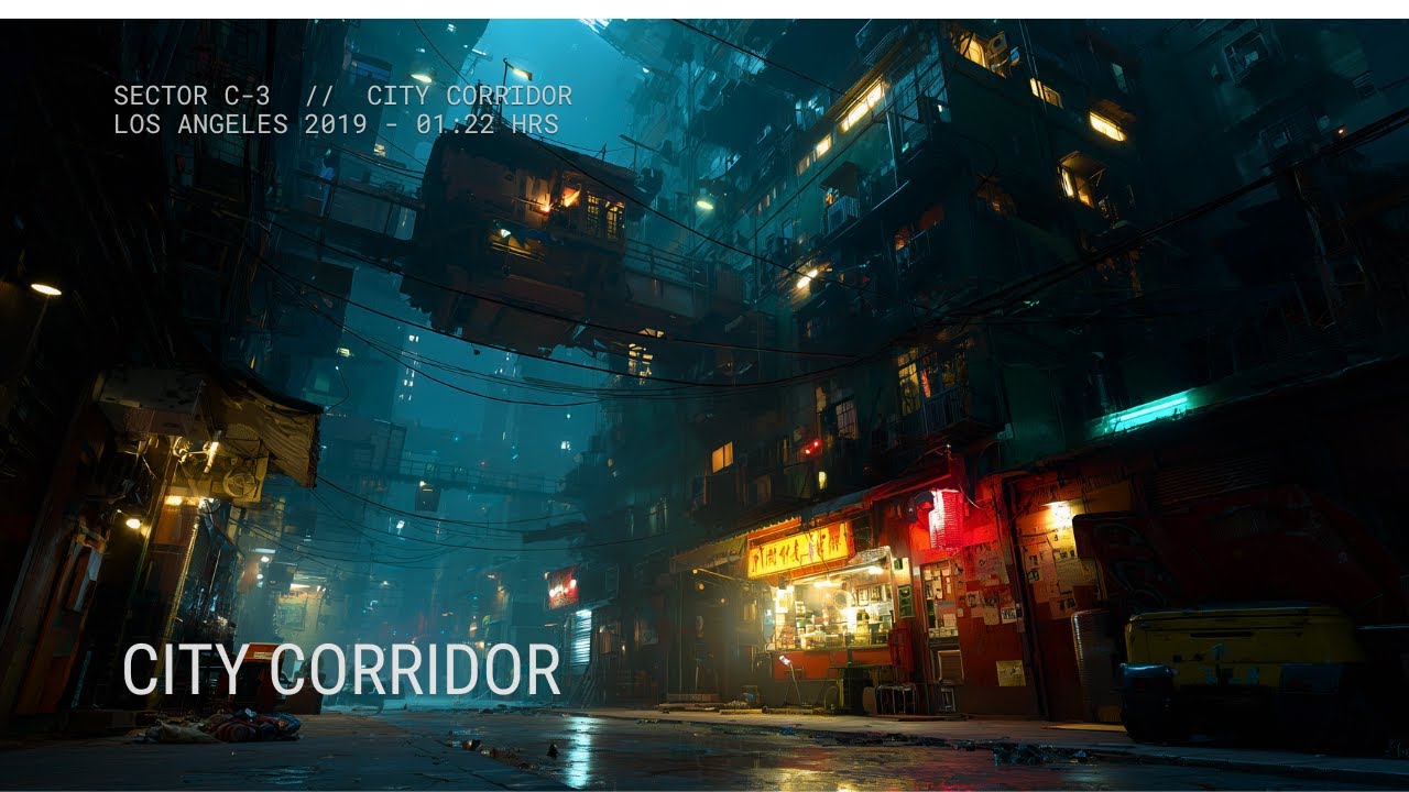 Deep Sleep Rain | City Corridor • 8 Hours