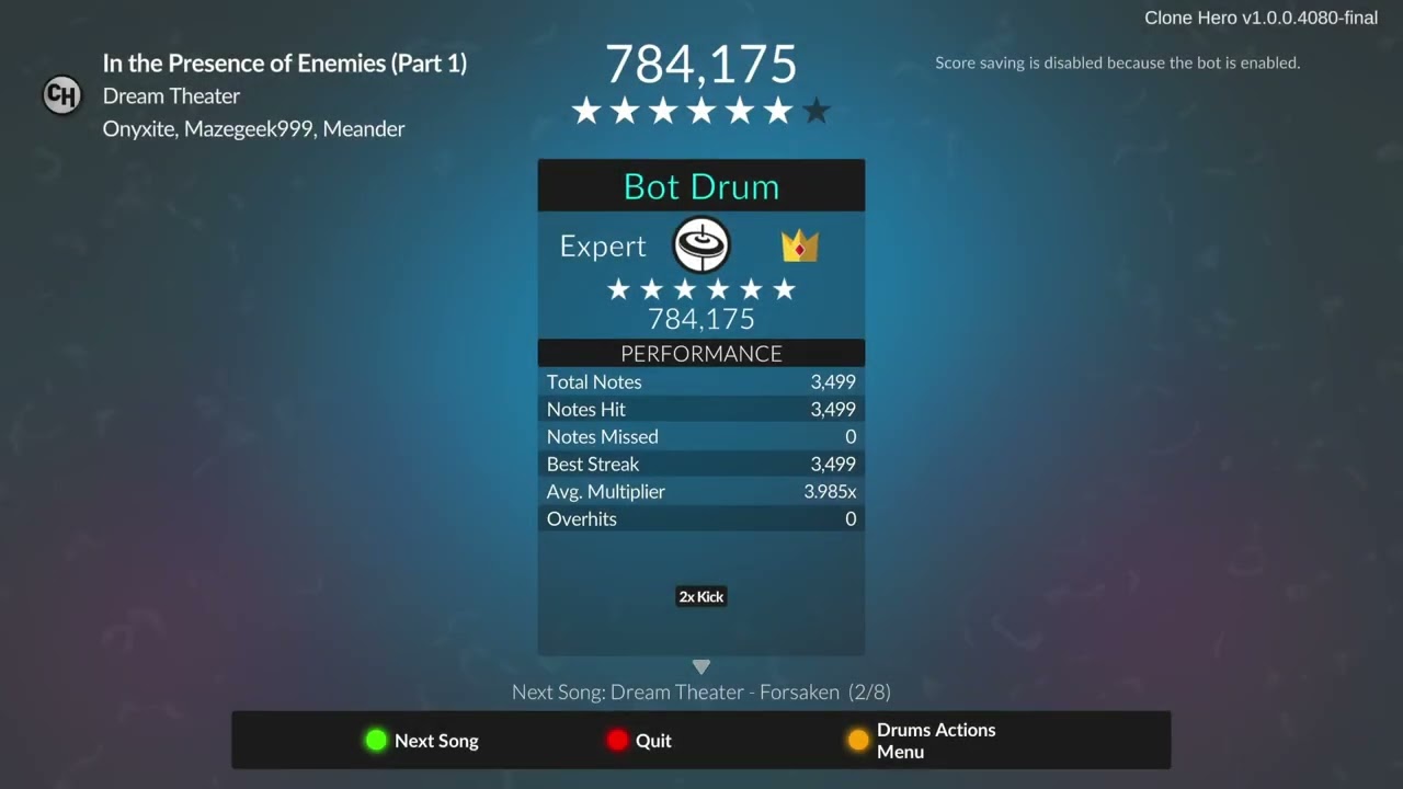 Clone Hero - Dream Theater - Systematic Chaos (Drums)