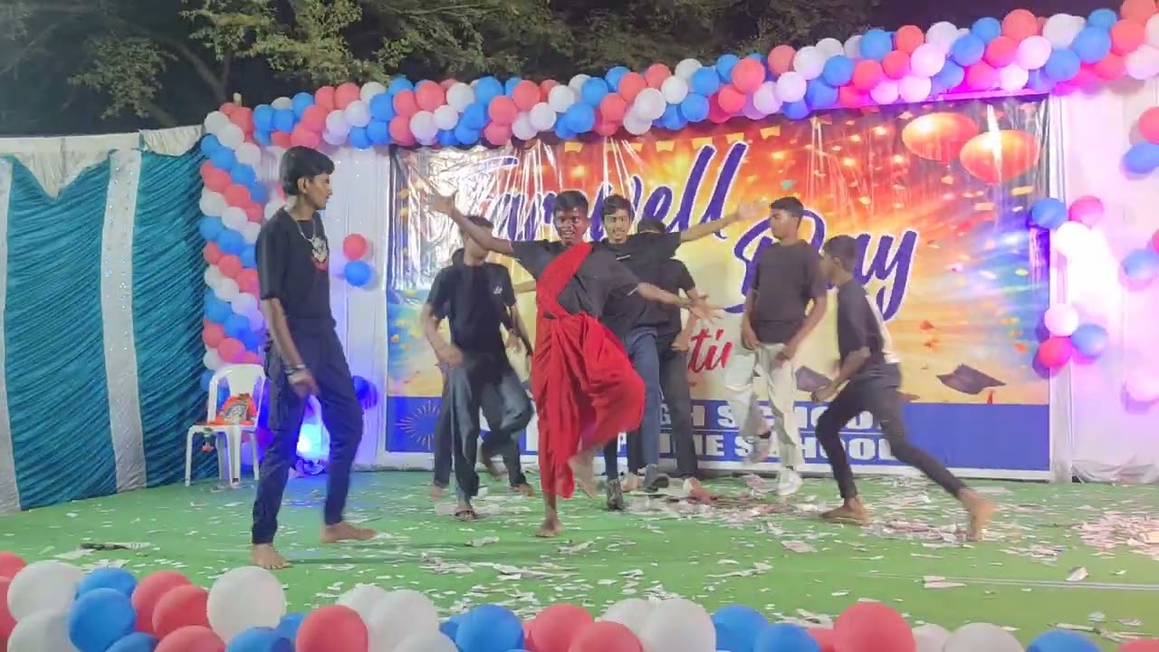 SR prime school boys 🔥🔥 performance #farewell party #khammam #