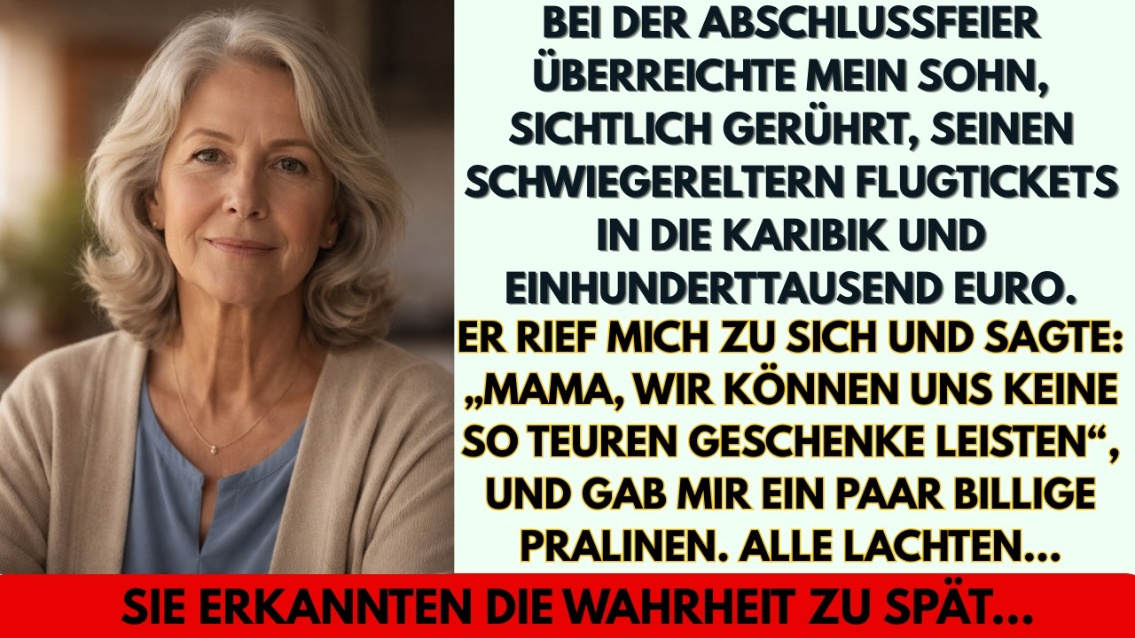 Mein Sohn schenkte seinem Schwiegervater und mir eine Reise und Pralinen... und er hat sie bezahlt!