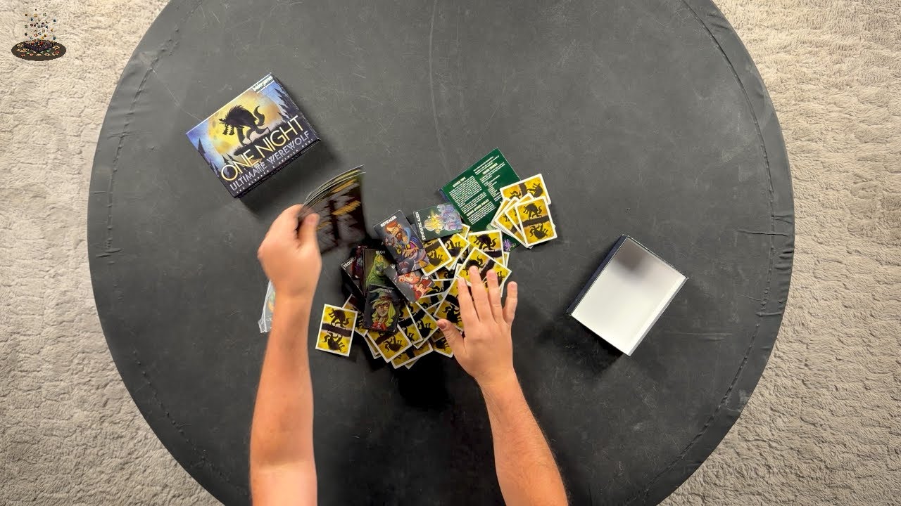 One Night Ultimate Werewolf with Expansions Reboxing Timelapse