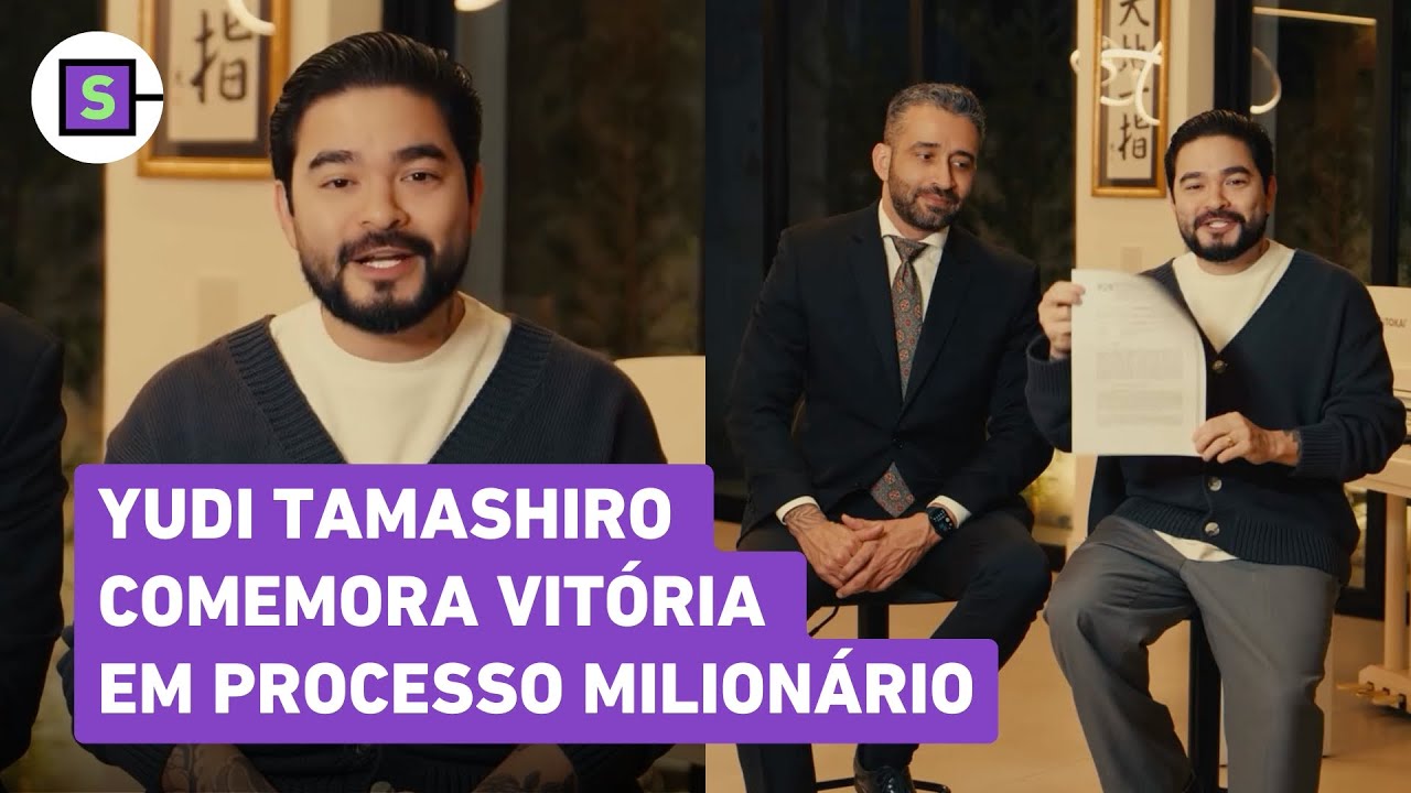 Yudi Tamashiro comemora vitória em processo milionário: 'Liberar perdão'; veja vídeo