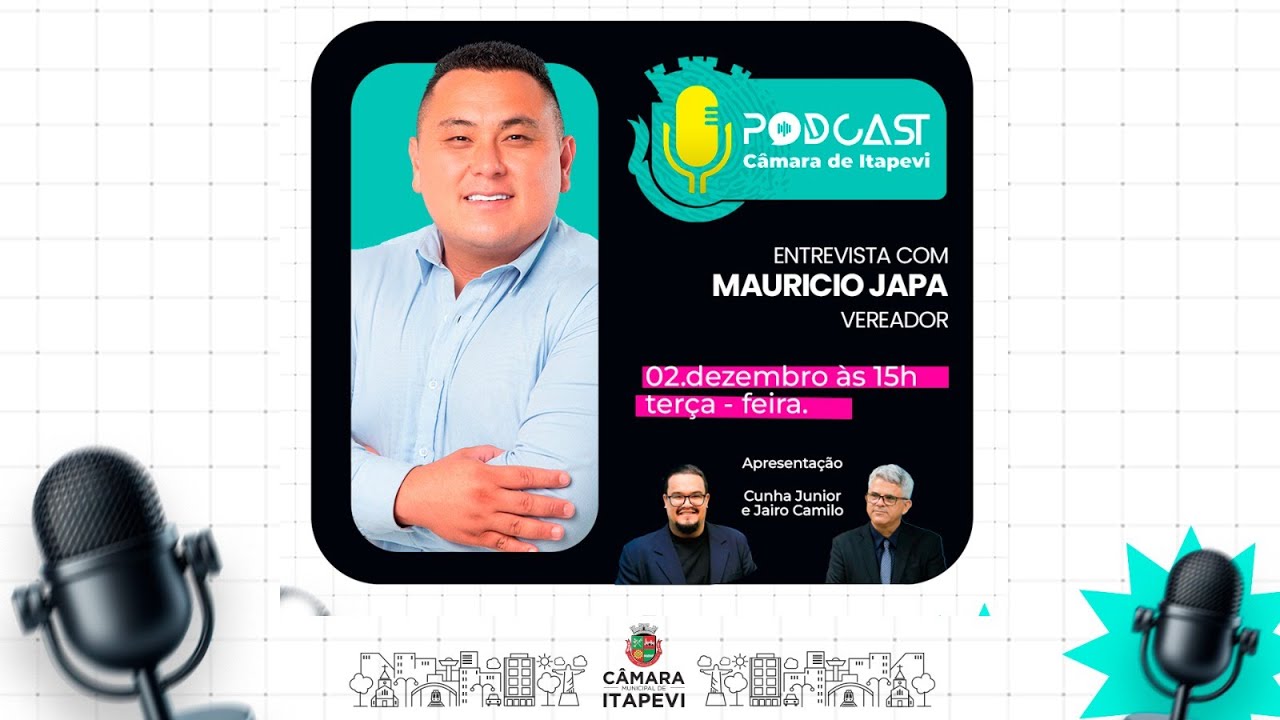 02/12/2025 - Podcast Entrevistado da Semana Maurício Japa - Vereador da Câmara de Itapevi