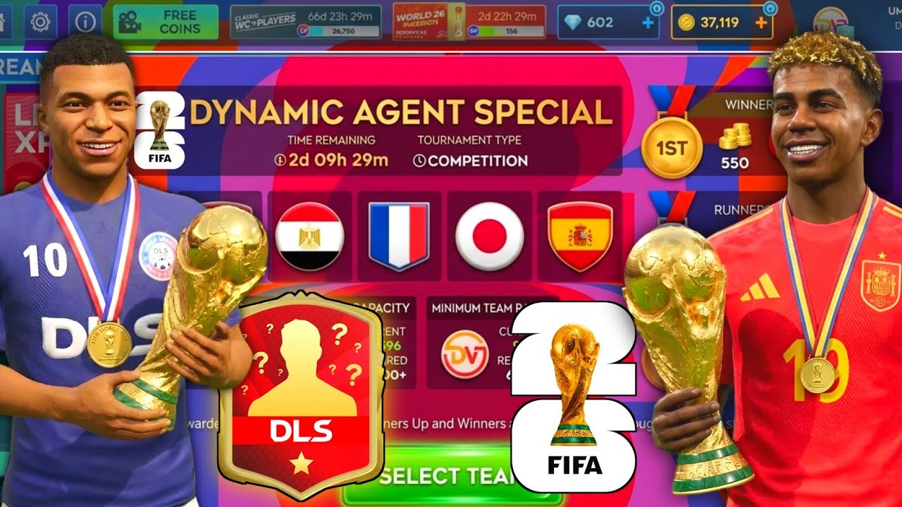 DLS 26 NEW WORLD CUP EVENT! | FREE DYNAMIC AGENT + FREE COINS IN DREAM LEAGUE SOCCER 2026