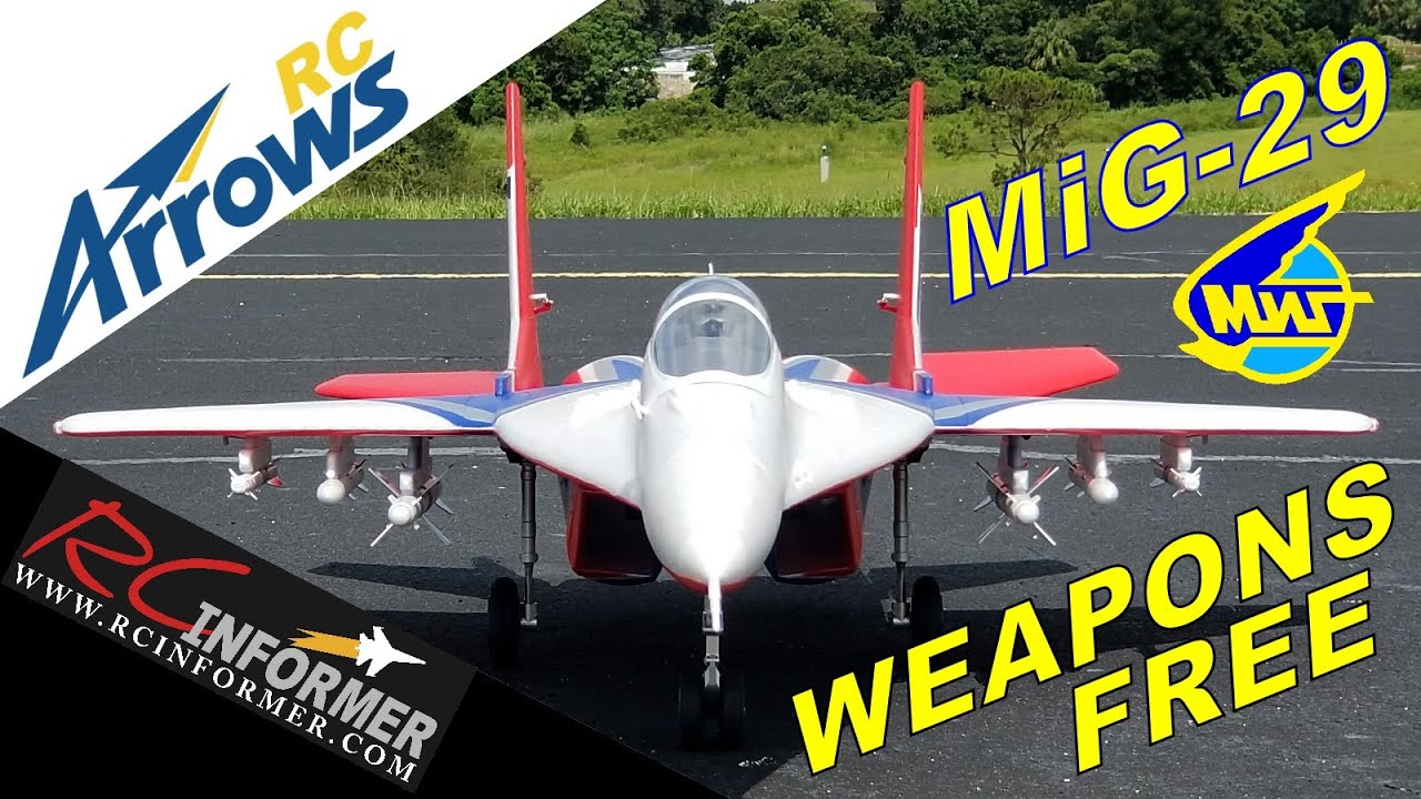 HOBBY ZONE ARROWS RC MIG-29 Twin 64mm Ordnance Flight By: RCINFORMER