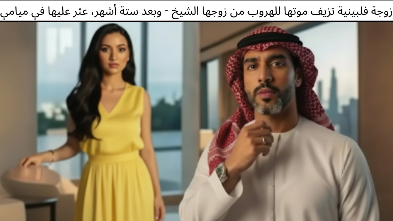 زوجة فلبينية تزيف موتها للهروب من زوجها الشيخ - وبعد ستة أشهر، عثر عليها في ميامي