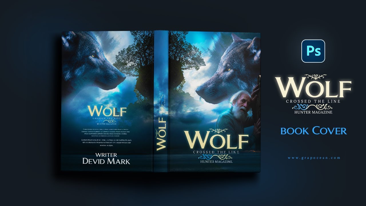 How to Make Book cover design professionally | Adobe Photoshop Tutorial