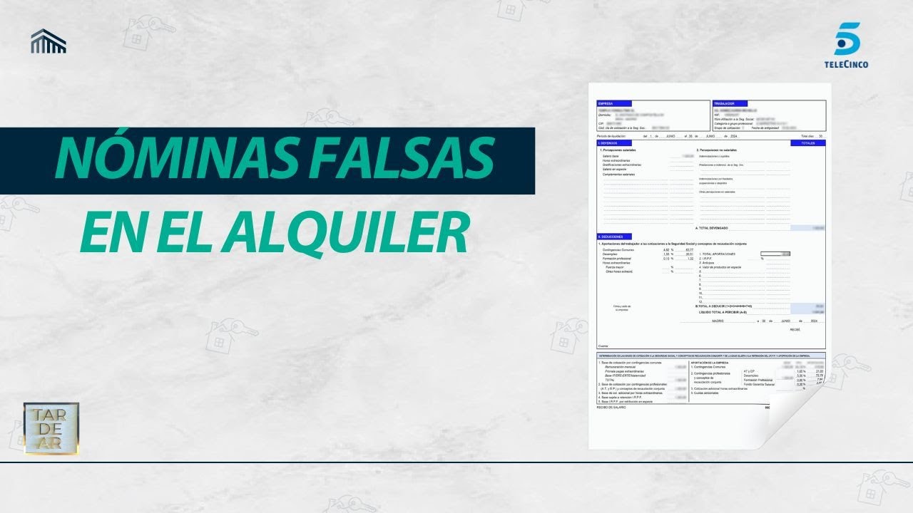 Nóminas Falsas en el Alquiler 🏠💼 - Tele 5