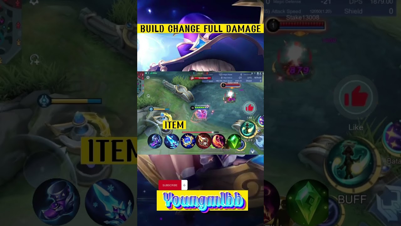 Build Change full damage #mobilelegends