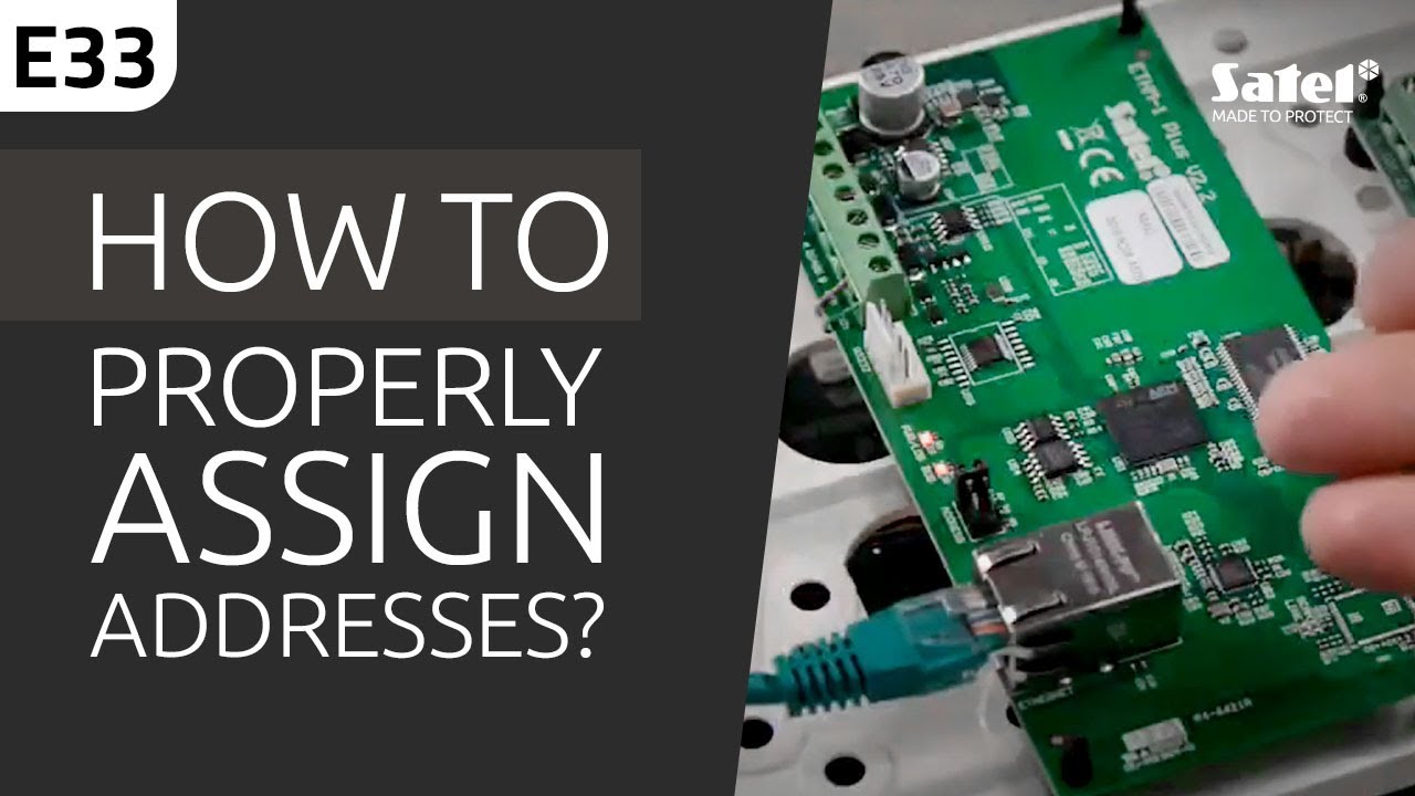 SATEL e-Academy 33: Assigning Addresses to Alarm System Devices