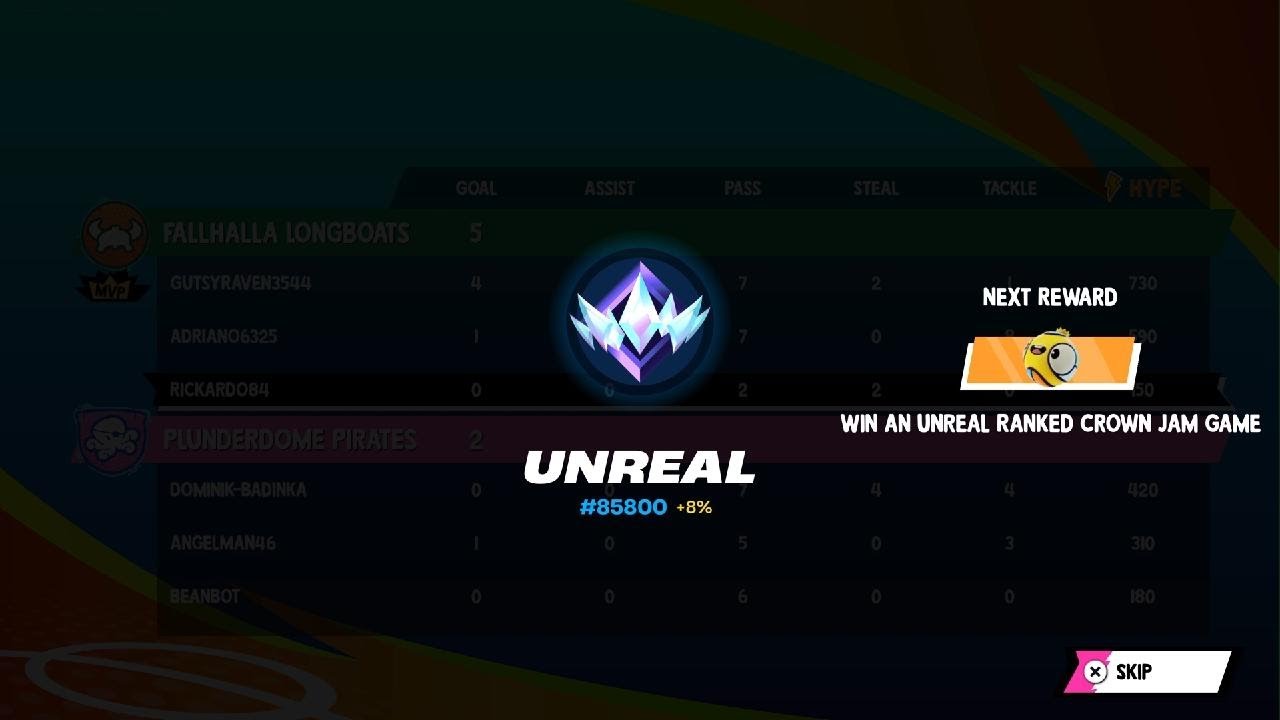 UNREAL IN Crown jam
