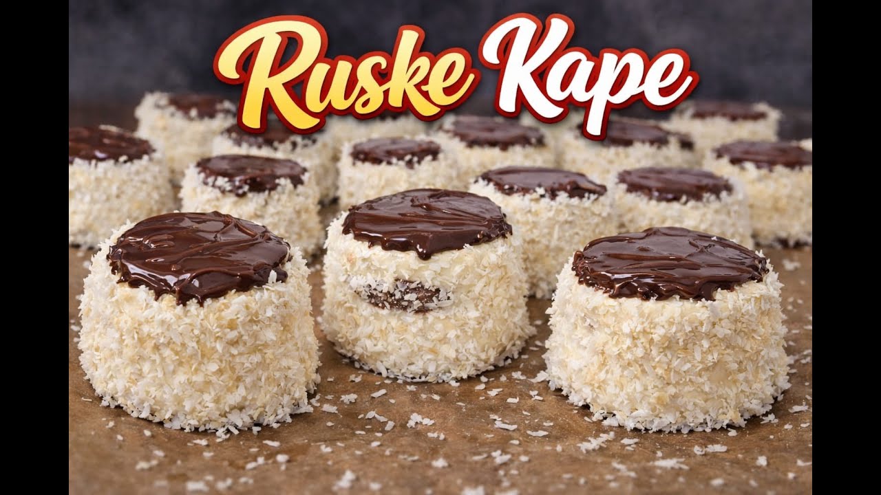 Najlepše ruske kape – stari domaći recept🍫🥥
