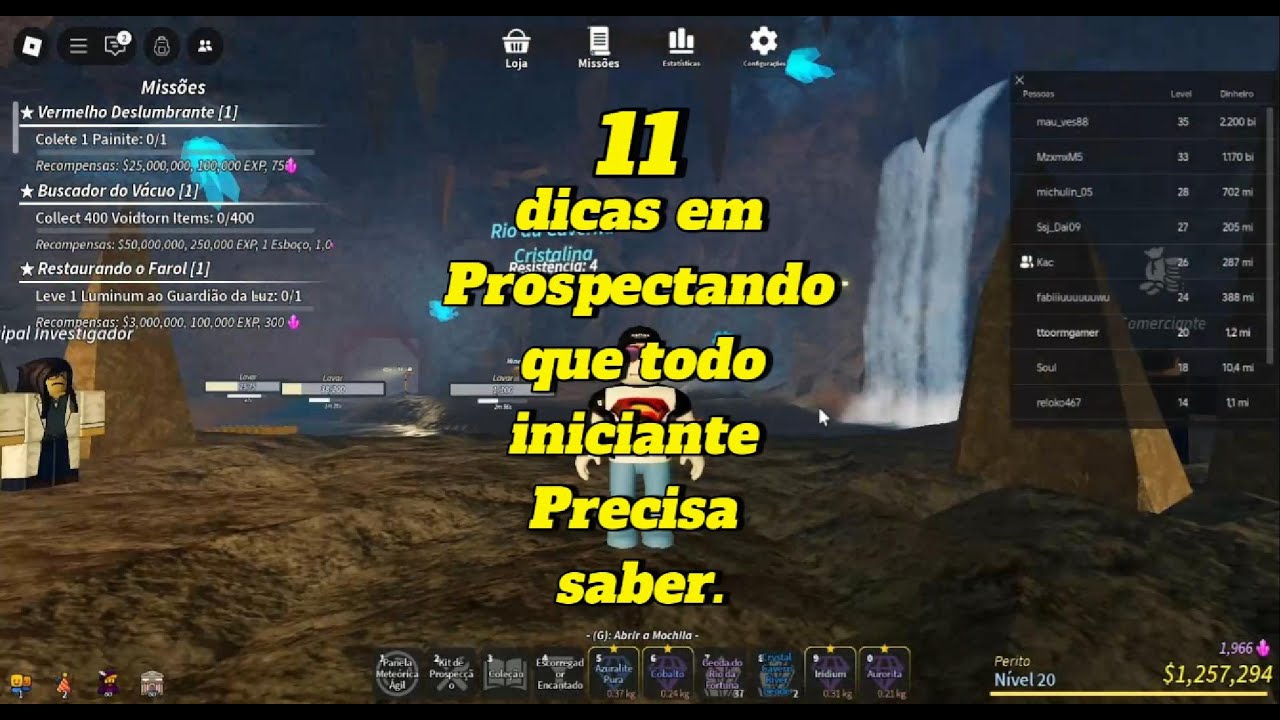 ROBLOX PROSPECTING - 11 DICAS QUE TODO INICIANTE NO PROSPECTANDO PRESICA SABER