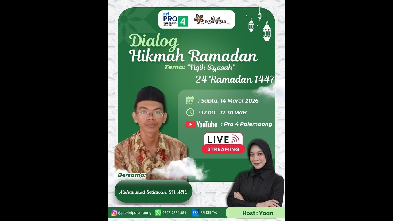 DIALOG HIKMAH RAMADAN - RRI PALEMBANG, 14 MARET 2026