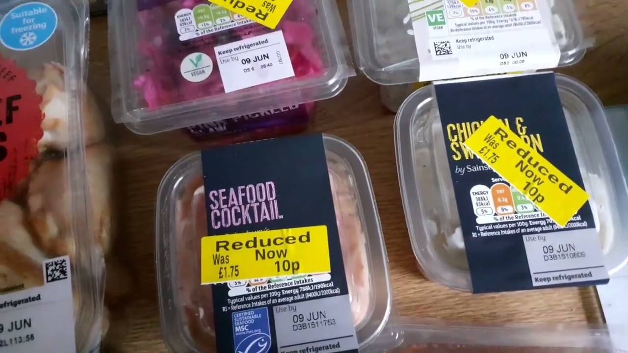 Yellow Sticker Madness - Sainsbury's haul 9/6/22 including 10p/95%+ off!